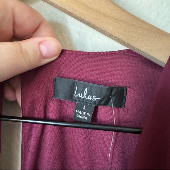 Lulus | All My Life Burgundy Long Sleeve Maxi Dress - Picture 4 of 9